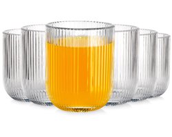 Vilde Waterglas Glas - 0,25 l - 6 Stuks - Vaatwasserbestendig
