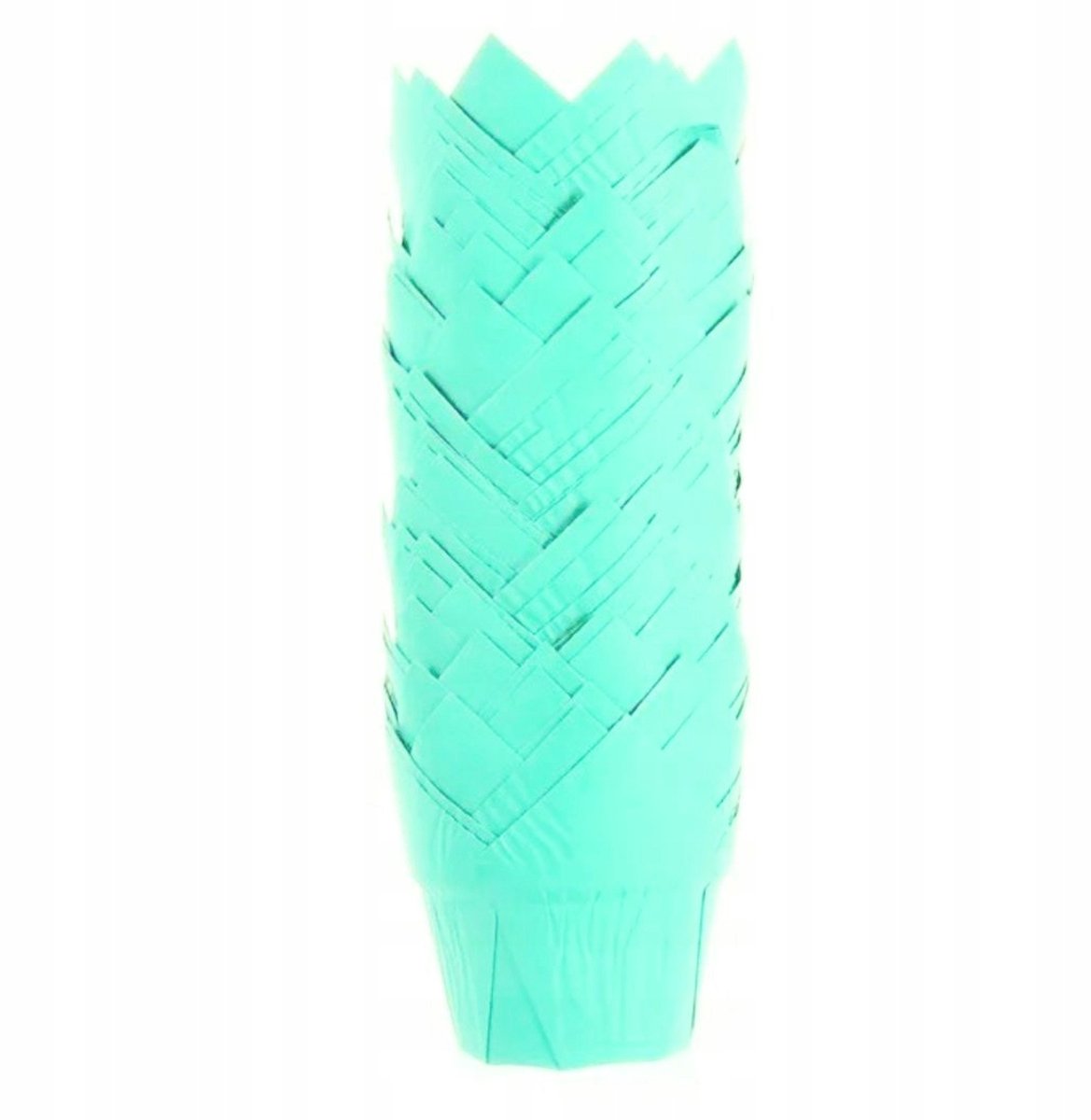 Celadon en goud papieren vormpjes voor Tulp cupcakes (25 st.)