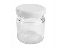 Glazen Potje 40ml met Witte Dop - Ideaal voor Honing & Kruiden