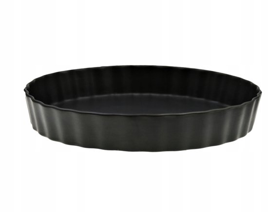 De Buyer Folded Edge Cake Mould, 25 cm, Steel Grey, 25.6 x