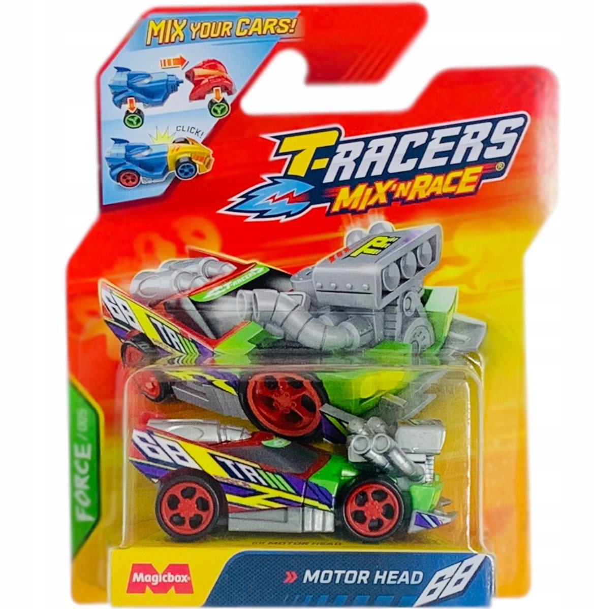 T-Racers 2.0 Mix 'N Race Motor Head 68 Voertuig