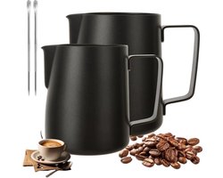 Roestvrijstalen Melkschuimkruik 350 ml/600 ml voor Koffiemachine - Ideaal voor Cappuccino en Latte
