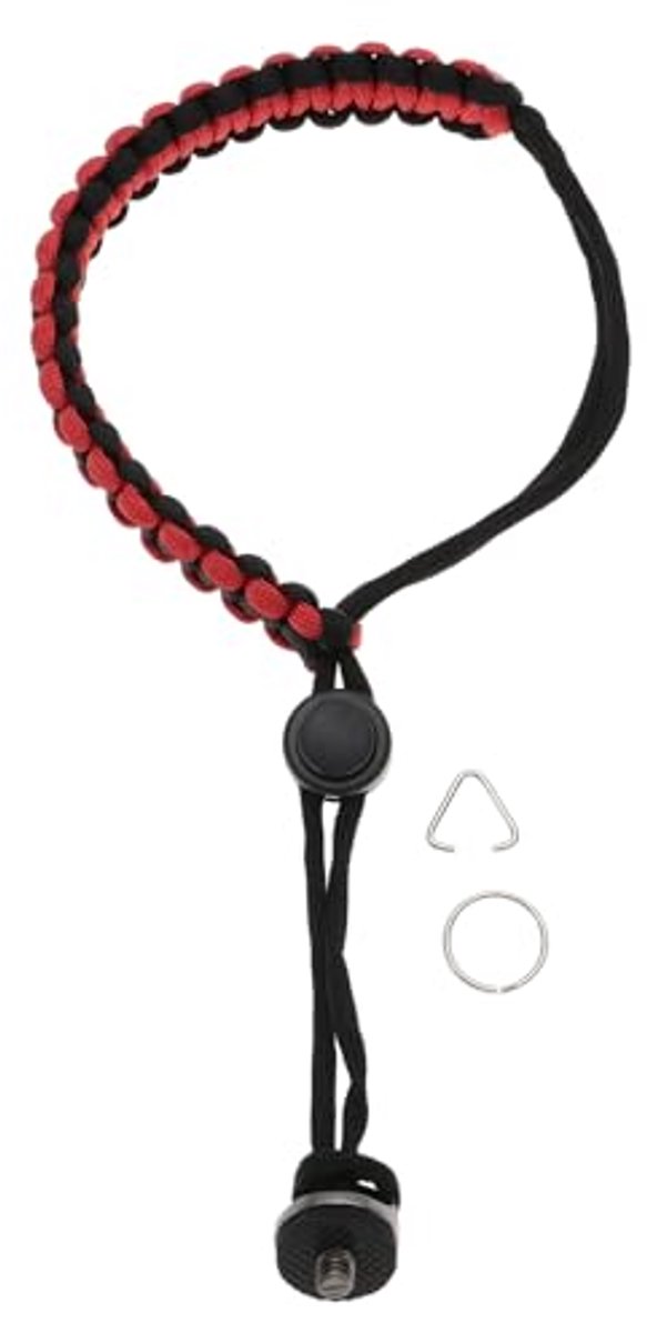 Verstelbare Camera Polsband met D-ring en Schroef - Ideaal voor Actiecamera's en Selfiesticks