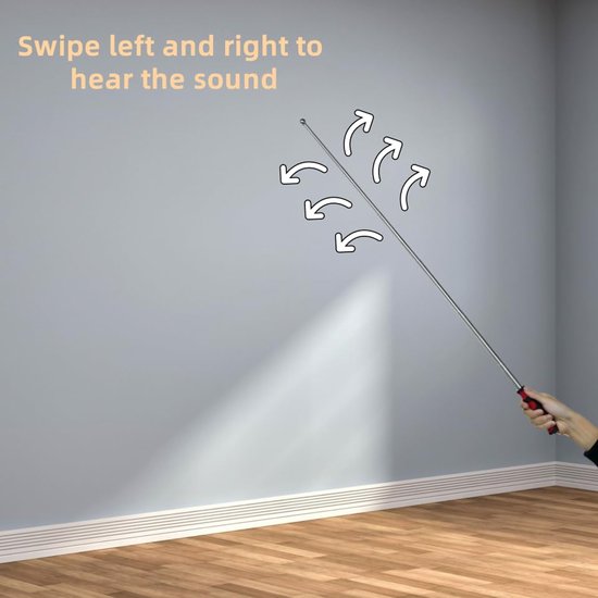 Blauwe Holle Drum Hamer - 115CM Geluidsdetectie Opvouwbare Baton voor Huis Inspectie van Workhouse Products — afbeelding 3
