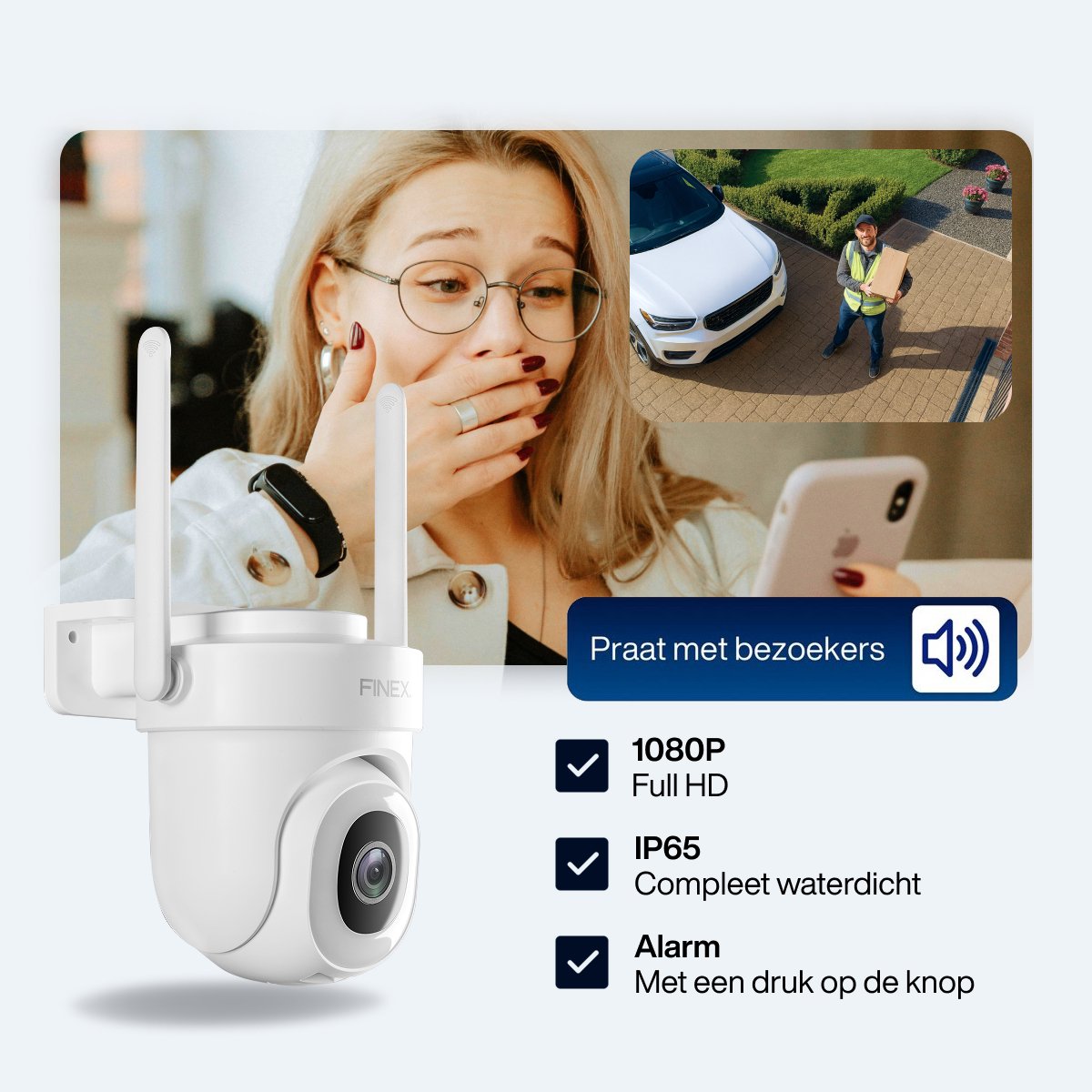 Finex Beveiligingscamera - Inclusief SD kaart (64GB) - afbeelding 3
