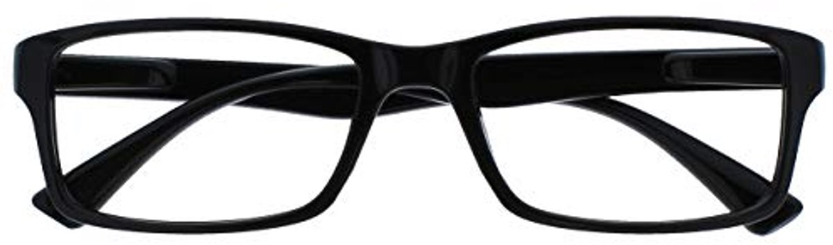 Zwarte leesbril voor volwassenen - Designer stijl +1.50