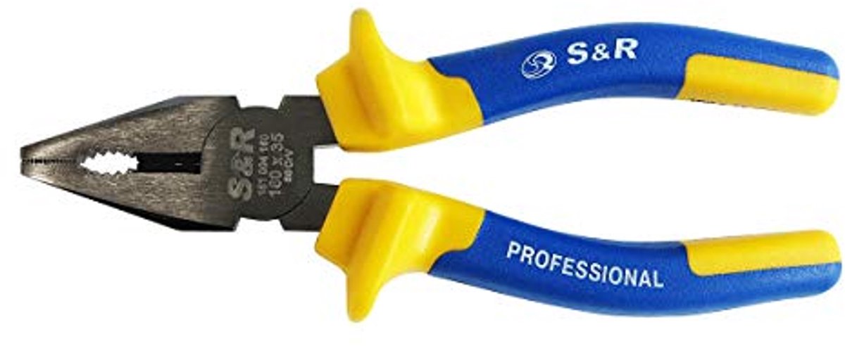 Combinatietang 180 mm met Ergonomische Handgrepen en Inductief Gehard Snijvermogen