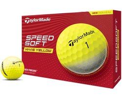 TaylorMade SpeedSoft Hi-Vis Golfballen - Geel - 12 Stuks