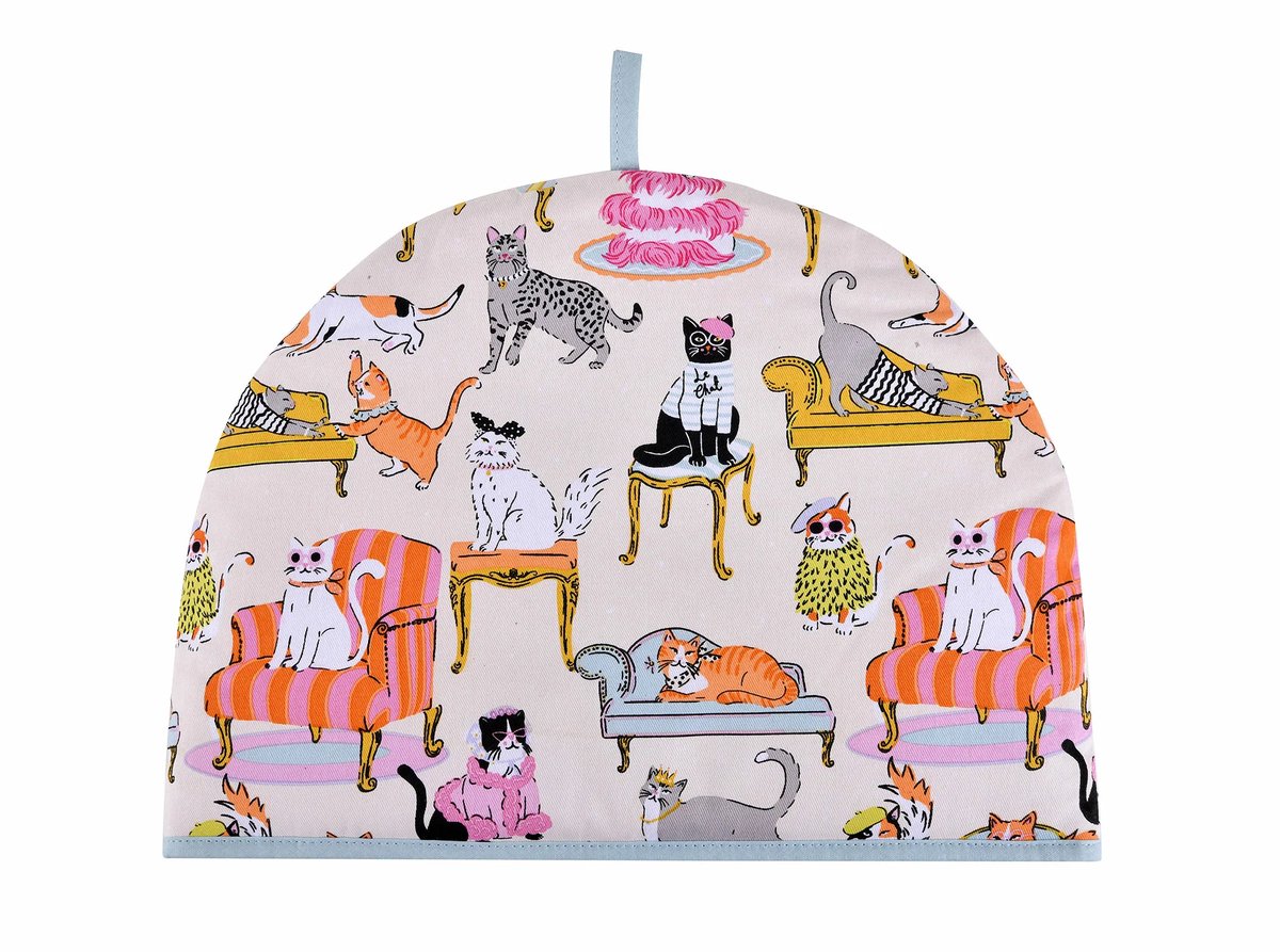 Ulster Weavers Theemuts Cool cats – Theemuts – 100% katoen – kleurrijk design met katten