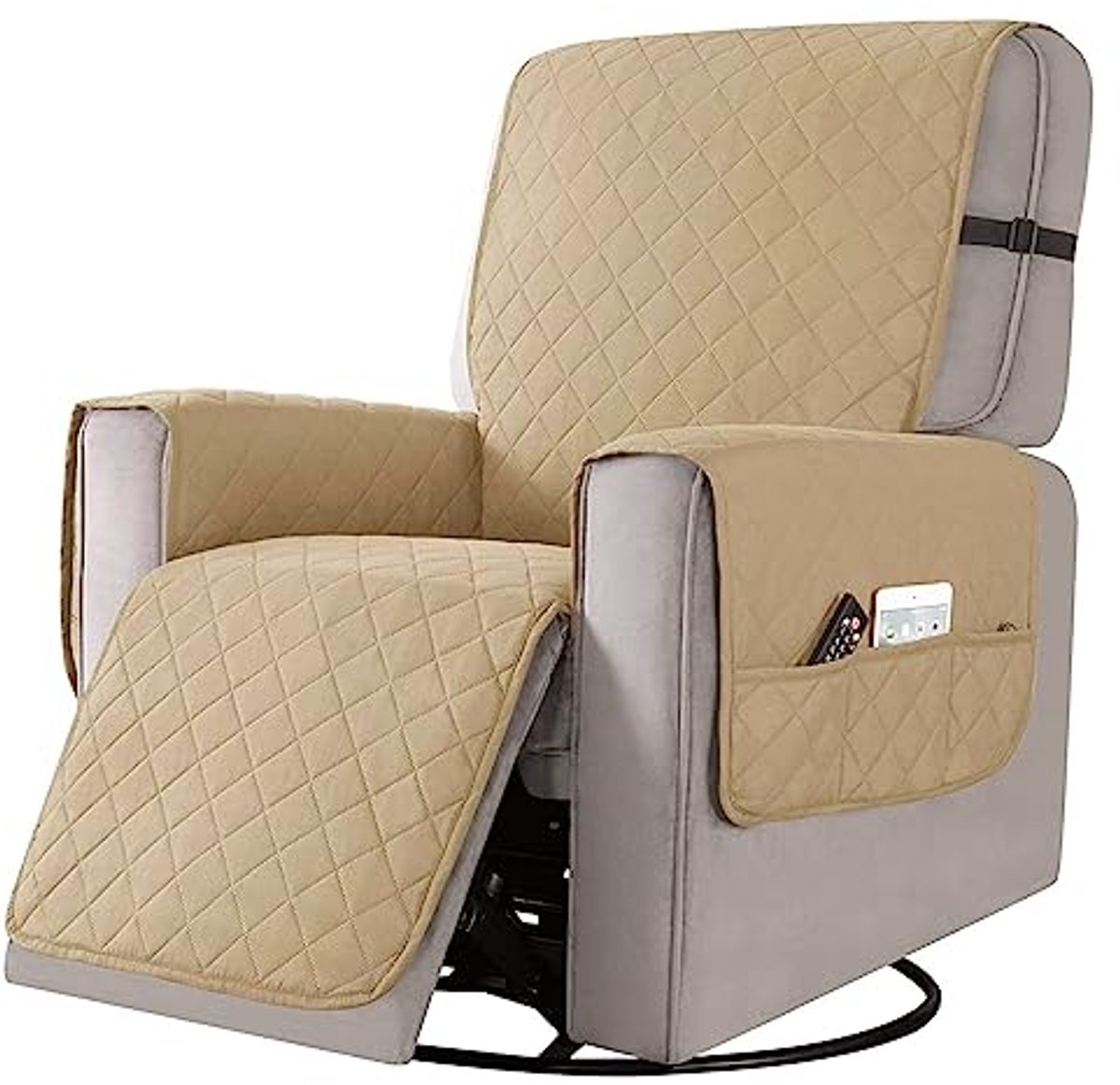 Soepele Fauteuilhoezen met Zakken en Antislip - Bescherming voor Meubels met Honden en Kinderen