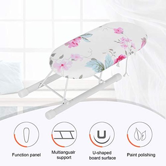 Folding ironing board, ironing table, smooth space-saving thickened durable(Blooming) — afbeelding 5