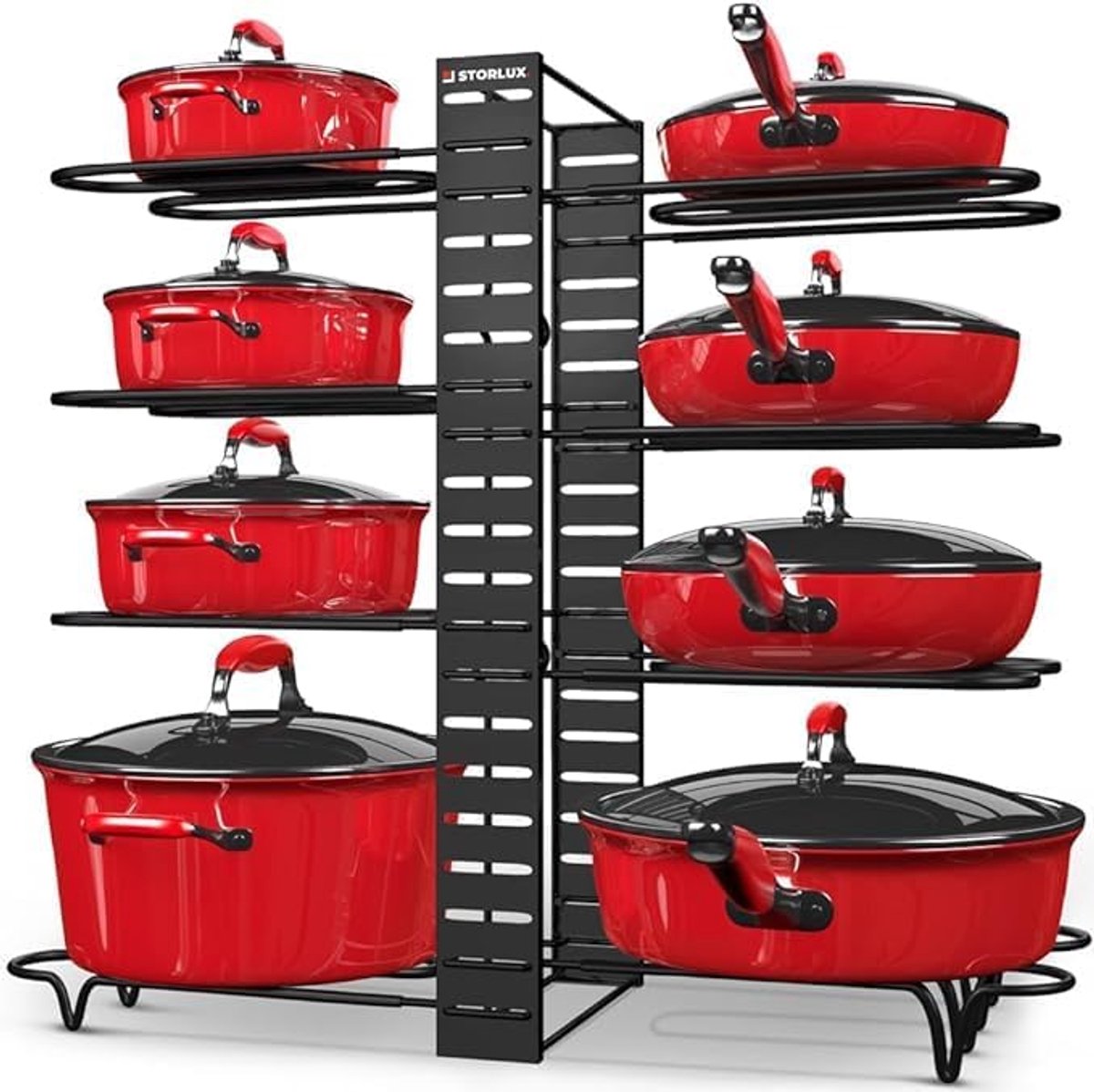 Pot en Pan Organizer - Verstelbare Antislip Lagen voor Keuken