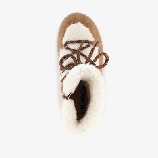 Bottes à lacets en peluche pour fille, doublées Blue Box, marron - Taille 28