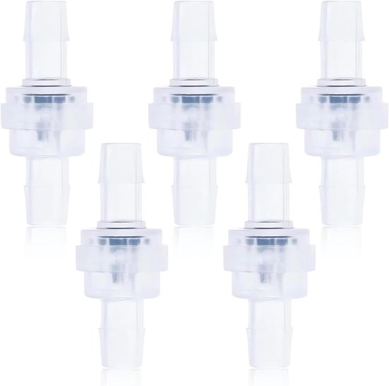 Terugslagklep, 10 STKS 4 Mm Kunststof Terugslagklep, Rode Zuurstofpompklep Aquarium Single Way PP Waterafsluitklep Fish Tank Duckbill-klep, Voor, Terugslagkleppen(4 mm rood