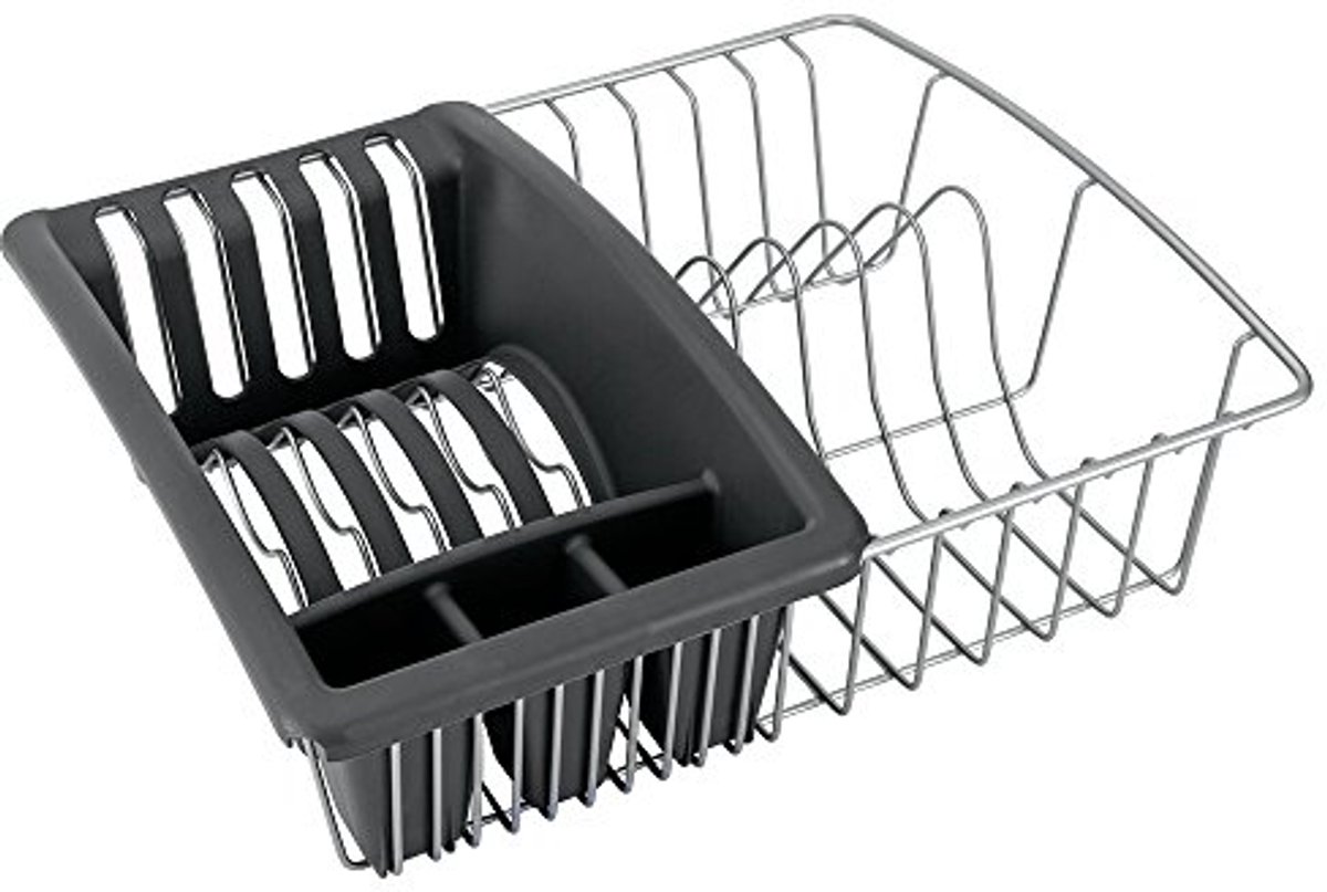 Afvoer- en Afdruiprek met Besteklade - 32 x 52 x 11 cm - Aquatex Polytherm