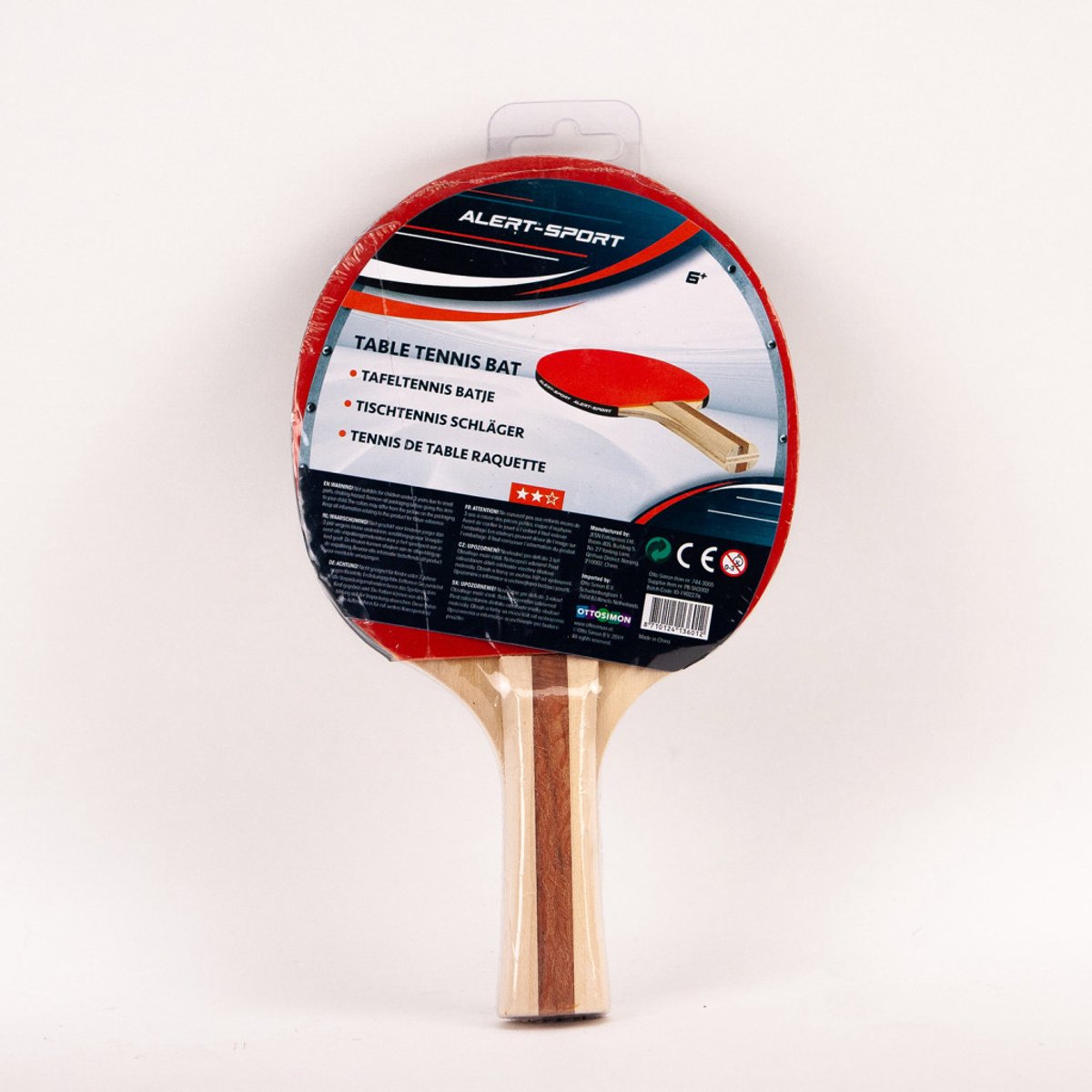 Alert Sport Tafeltennis Bat (2 sterren)