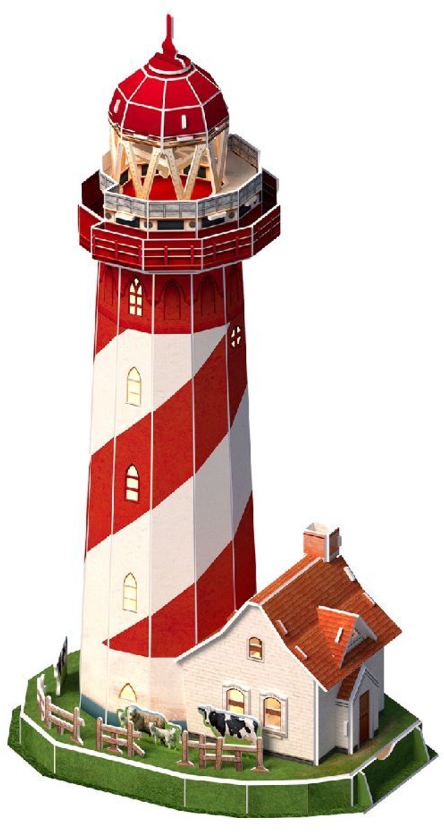 Cubic Fun 3d puzzel vuurtoren led, 51st.
