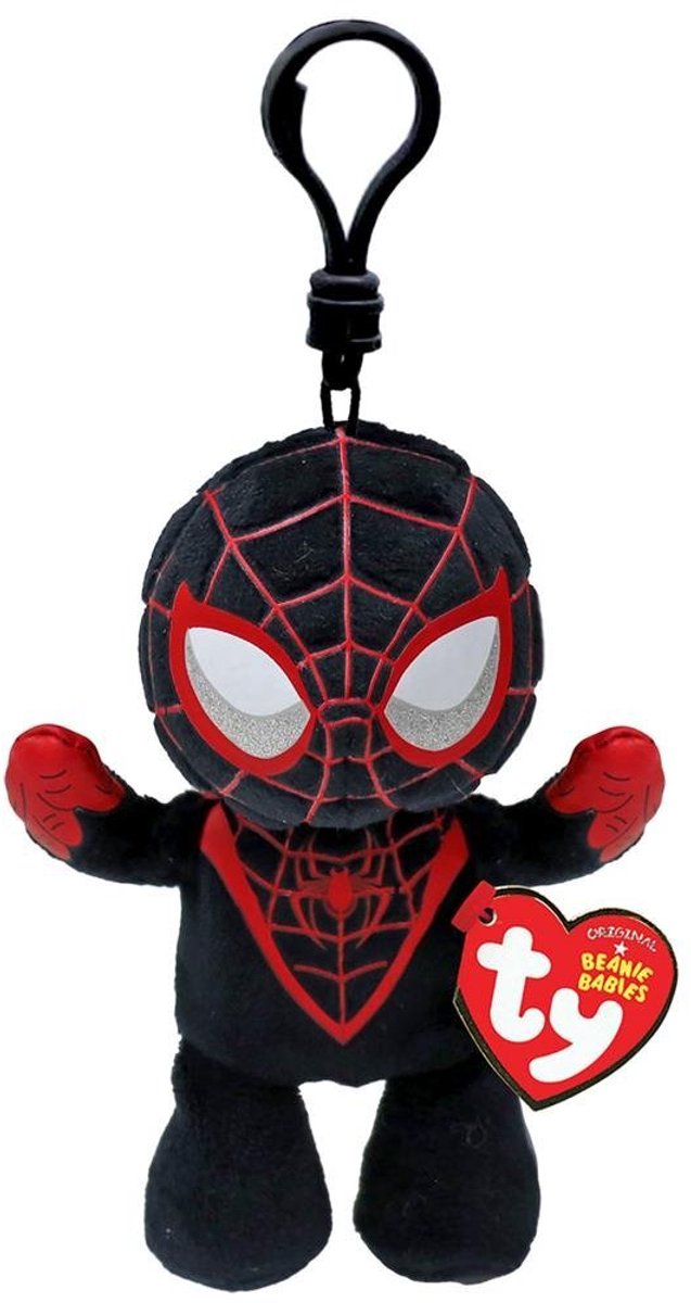Ty Marvel Spiderman Morales pluche sleutelhanger - Beanie Boo clip.