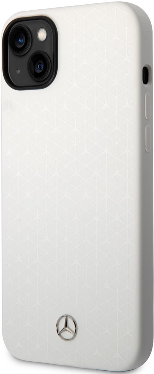 Mercedes-Benz Back cover - iPhone 14 Plus & 15 Plus - White - Schokbestendig - Goede grip