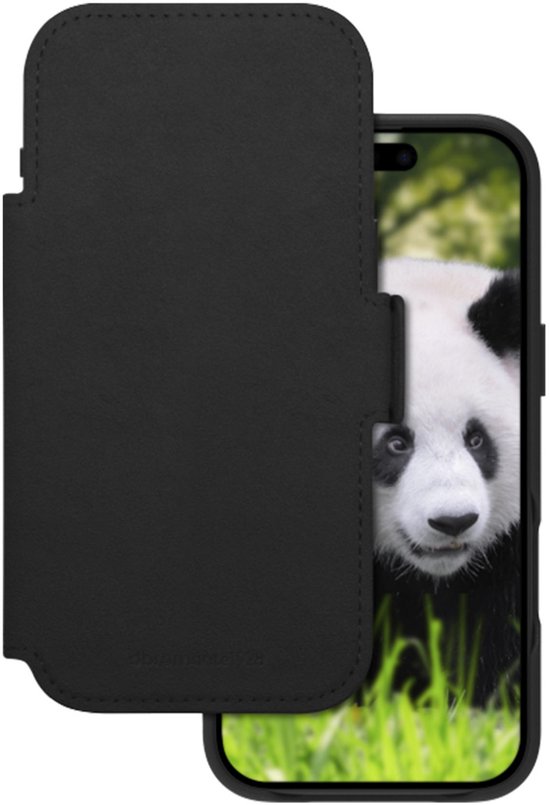 dbramante1928 Lynge iPhone Air Book Case Leer met MagSafe Zwart