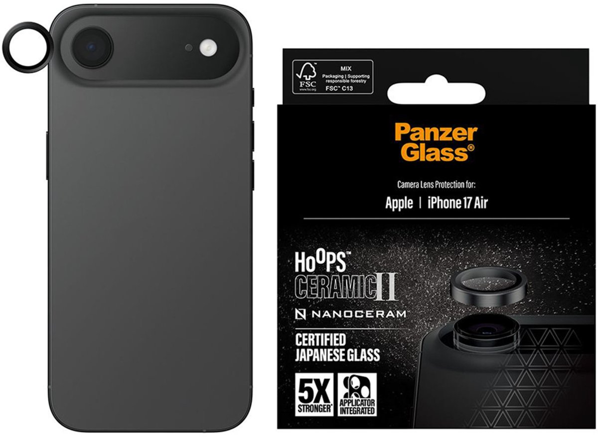 PanzerGlass Hoops Ceramic Camera Lens Protector geschikt voor Apple iPhone Air