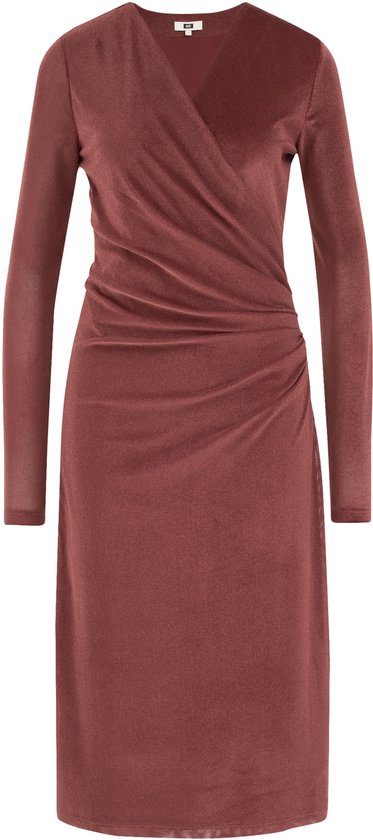 WE Fashion Dames velvet jurk met structuur