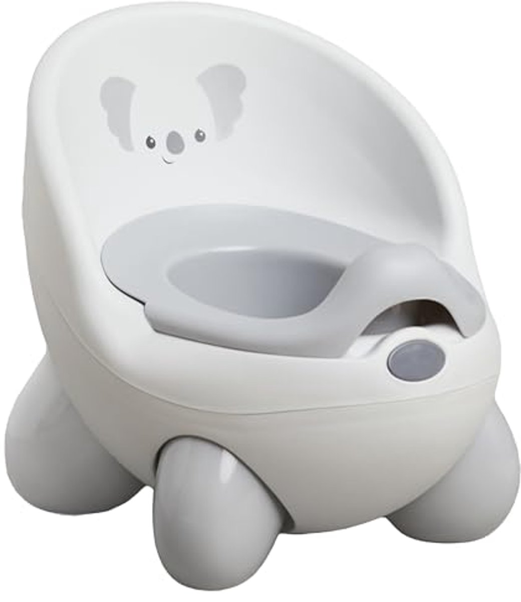 Potty Seat voor Peuters, Moderne Potty Training Toilet met Spatbescherming - Grijze Koala