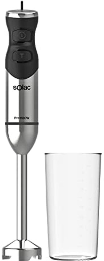 Batidora de mano Solac Ba5615 Pro 1200W con regulador de velocidades y función turbo