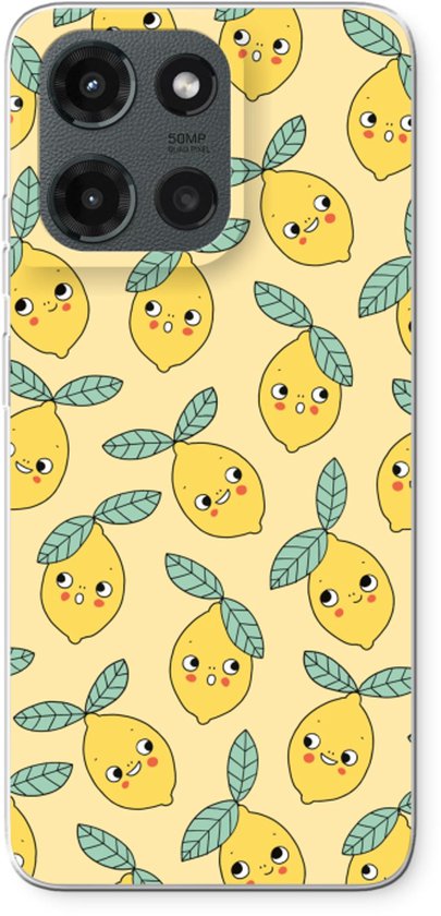 Case Company® - Coque compatible avec Motorola Moto G (2025) - Citrons - Coque souple - Protection intégrale et bords de l'écran