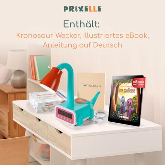 Kronosaur Kinderwekker met Licht en Dinosaurusdesign - Educatieve Wekker voor Kinderen — afbeelding 5