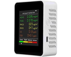Gsedaox- Professionele Formaldehyde Melder -6 in 1 Luchtkwaliteitsmeter- CO2-Monitor- Koolstofdioxidemeter-Hygrometer