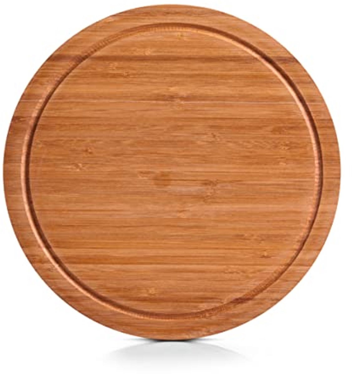 Bamboe Snijplank met Sapgoot – Ø 30 x 1,8 cm