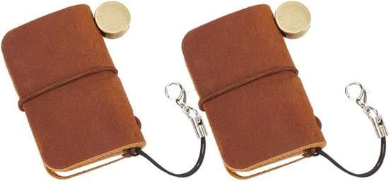 JJNUSA Lederen hoes compatibel met Moleskine Pocket 3.5 x 5.5