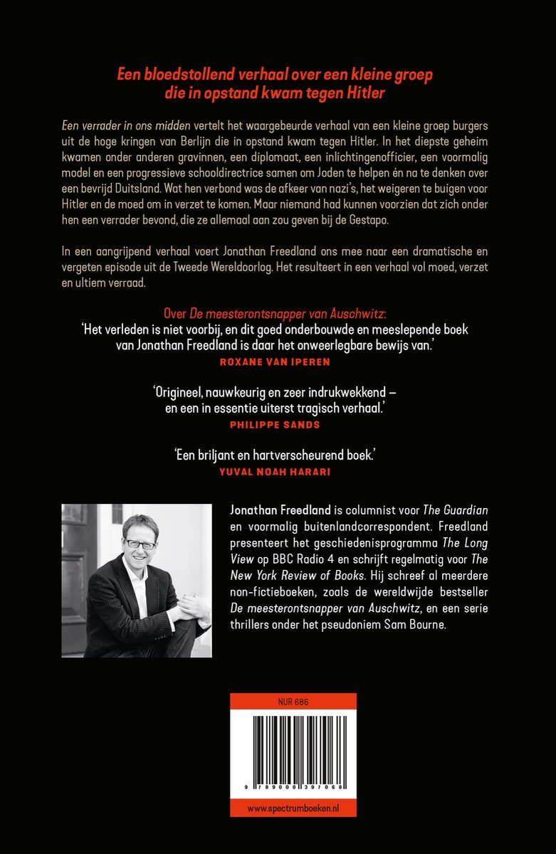 Een verrader in ons midden - back cover