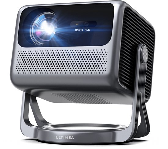 Smart Projector – Mini Beamer – Home Cinema Beamer – Draagbare Projector – WiFi Projector – Android TV 11.0 – 600 ANSI Lumen – Native Full HD 1080p met 4K Ondersteuning