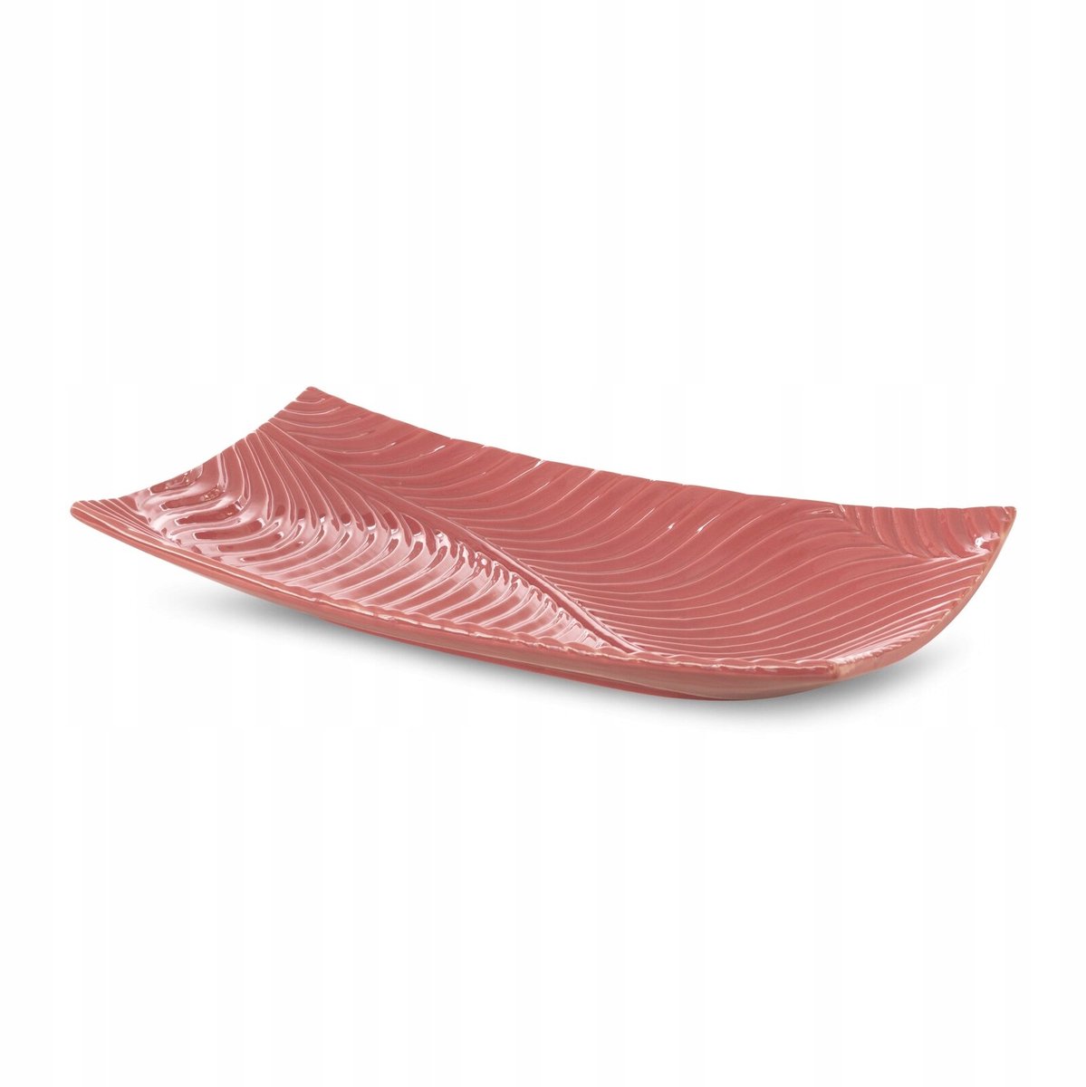 Decoratieve Schaal Sena 35x20x6 cm - Roze Keramiek