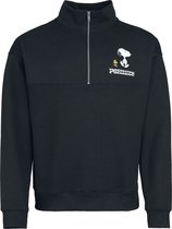 Peanuts Peanuts - Snoopy and Woodstock - Trui met rits Heren Sweatshirts - zwart - 3XL