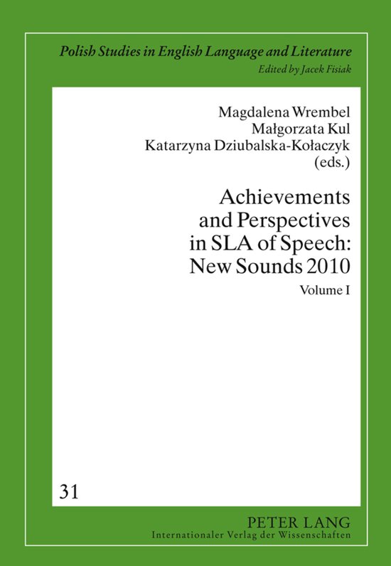 Achievements and Perspectives in SLA of Speech: New Sounds 2 ... - cover