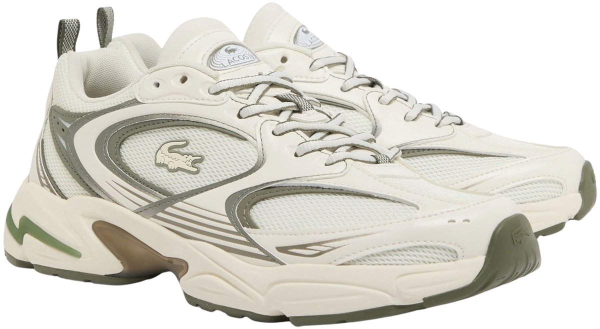 off white - zilver - groen