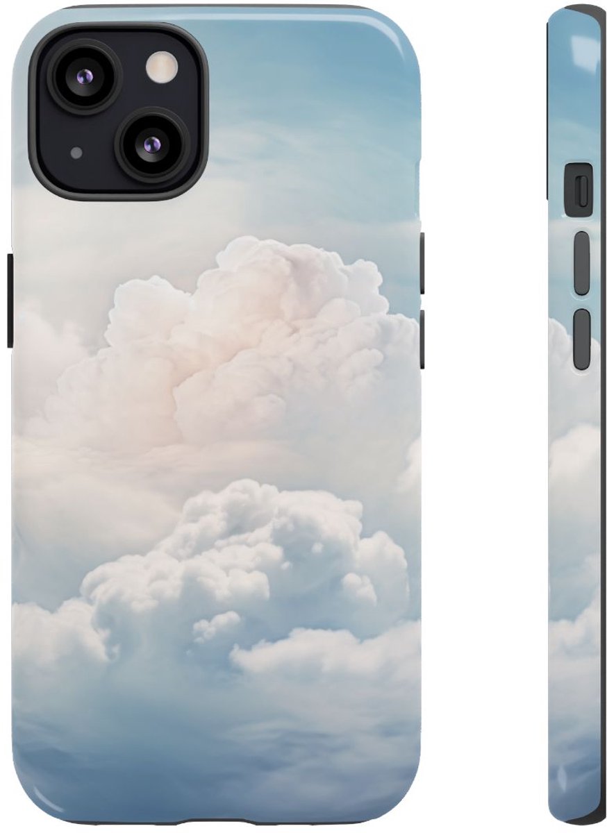Dromerige Zachte Wolkenlucht – Telefoonhoesje Geschikt voor iPhone 13
