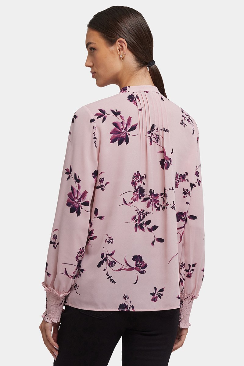Pleated Peasant Blouse