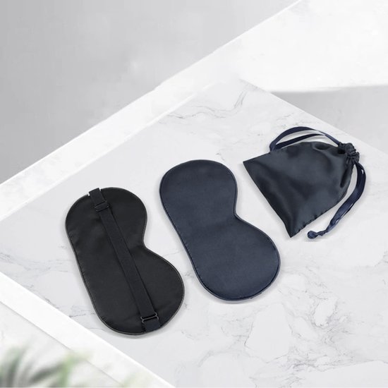 2-pack slaapmaskers geschikt voor de ogen, natuurlijke