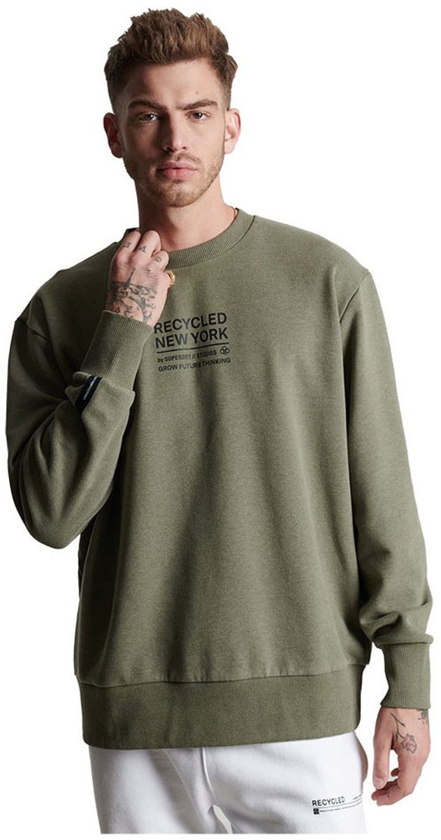 Superdry Studios Rcycl City Sweatshirt M-L Man Sacramento Marl