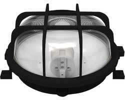 Müller-Licht Rund Lamp voor vochtige ruimte E27 Zwart