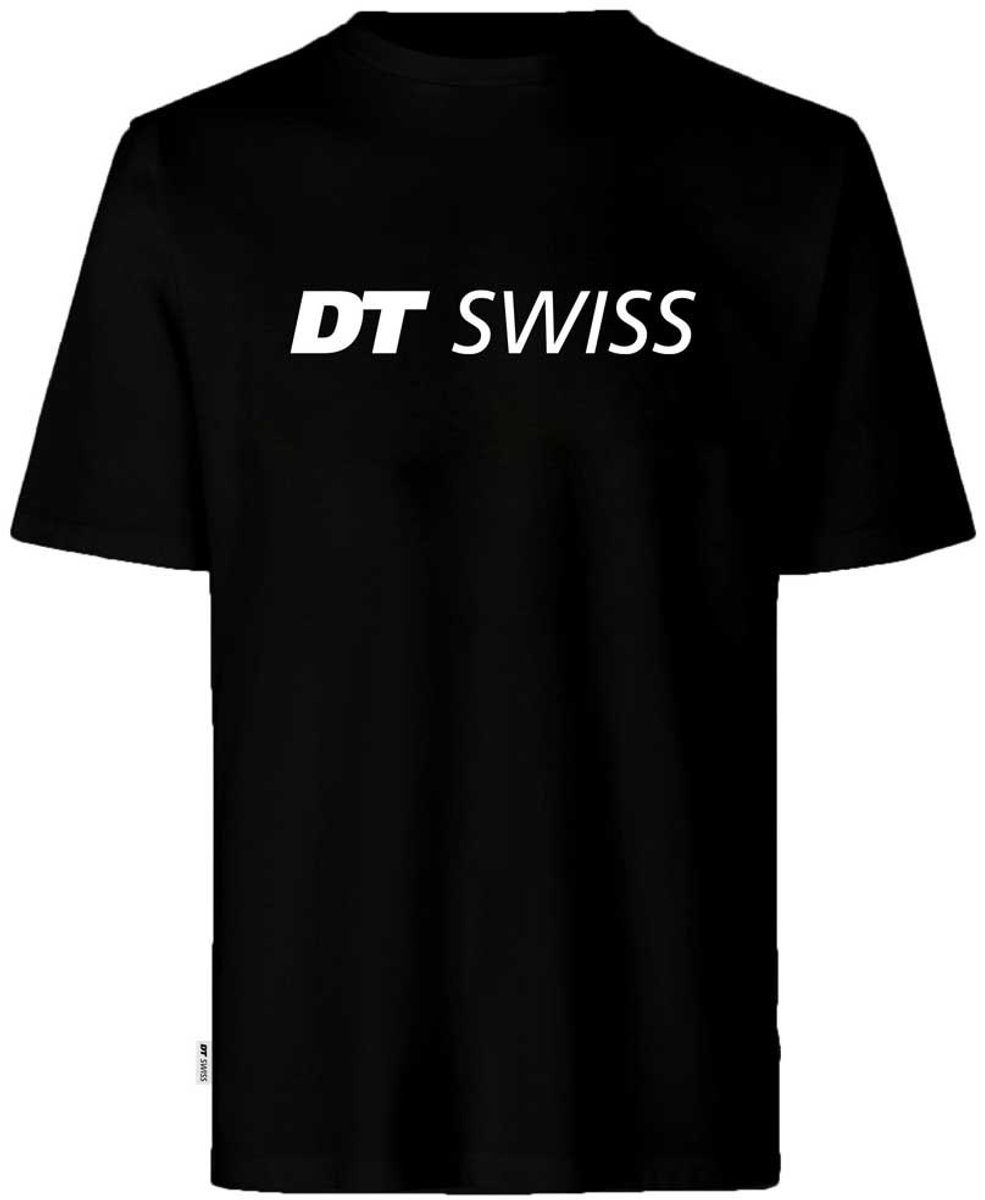 Dt Swiss Classic Logo T-shirt Met Korte Mouwen Zwart