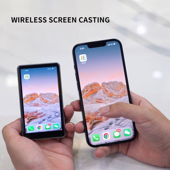 MOJOGEAR VS2 Selfie Vlog Monitor Voor iPhone en Android - Magnetisch - Draadloos via WiFi met MagSafe - Met Afstandsbediening - Grijs