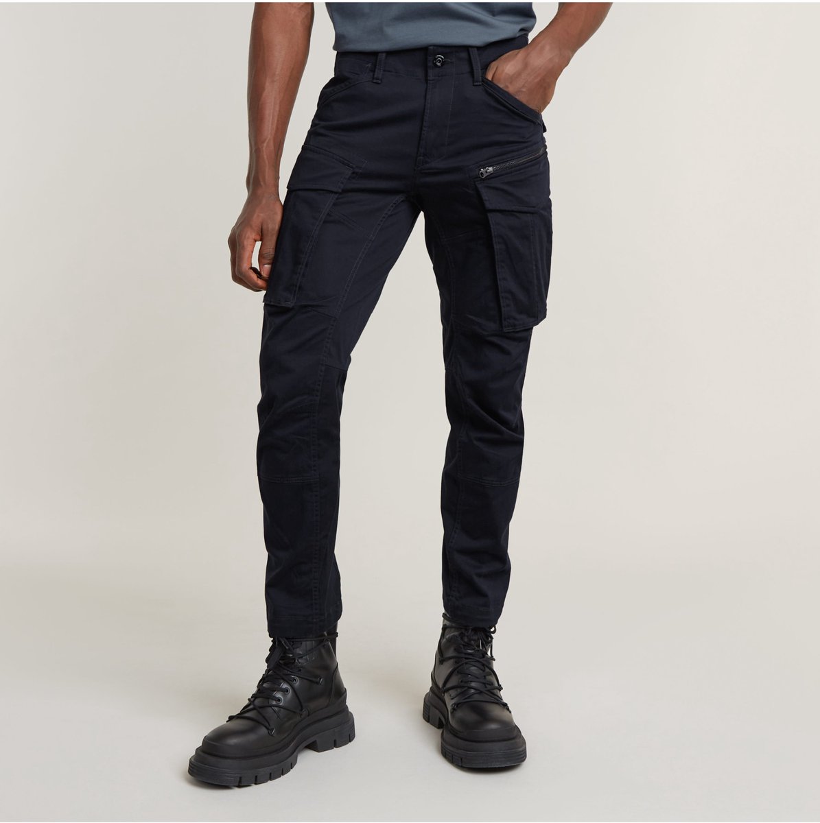 G-Star Jeans Rovic Ritssluiting 3D Regular Tapered Blauw