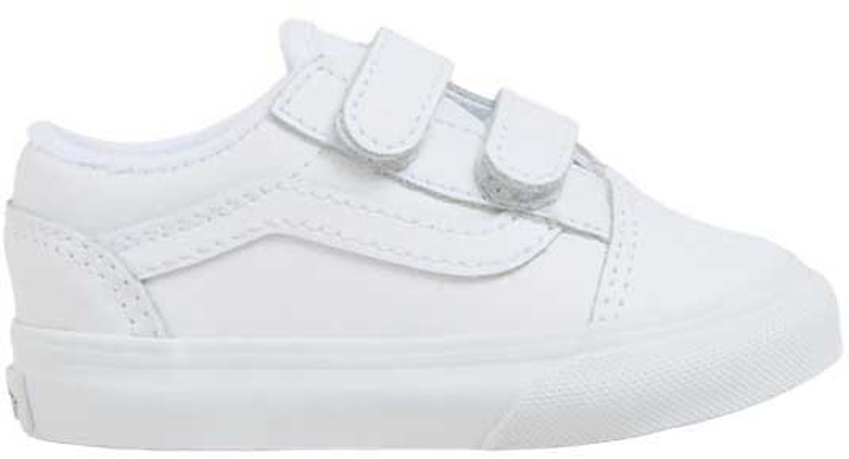 Vans Old Skool V Peuterschoenen 1/2 Jongens Meisjes Wit