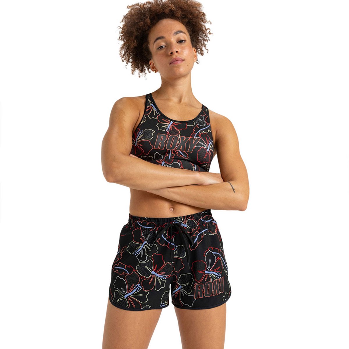 Roxy Everyday Flow Pt Korte Sportbroek M Vrouw Antraciet