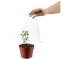 Doodadeals® - Plantenstolp Set van 24 – Plantenhoedjes van Transparant PVC – Beschermhoezen voor Zaailingen en Jonge Planten – Ø 19 cm